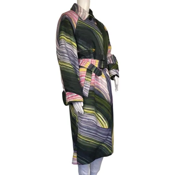 Diane Von Furstenberg Horizon Stone Canteen Multicolor Coat