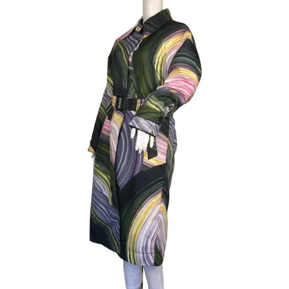 Diane Von Furstenberg Horizon Stone Canteen Multicolor Coat