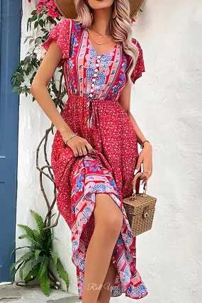 Ditsy Floral Boho Maxi