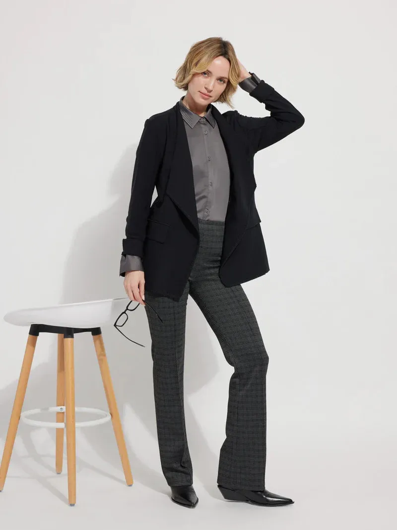 Elysee Wide Leg Pant | Smoked Herringbone, Five Boroughs Plaid