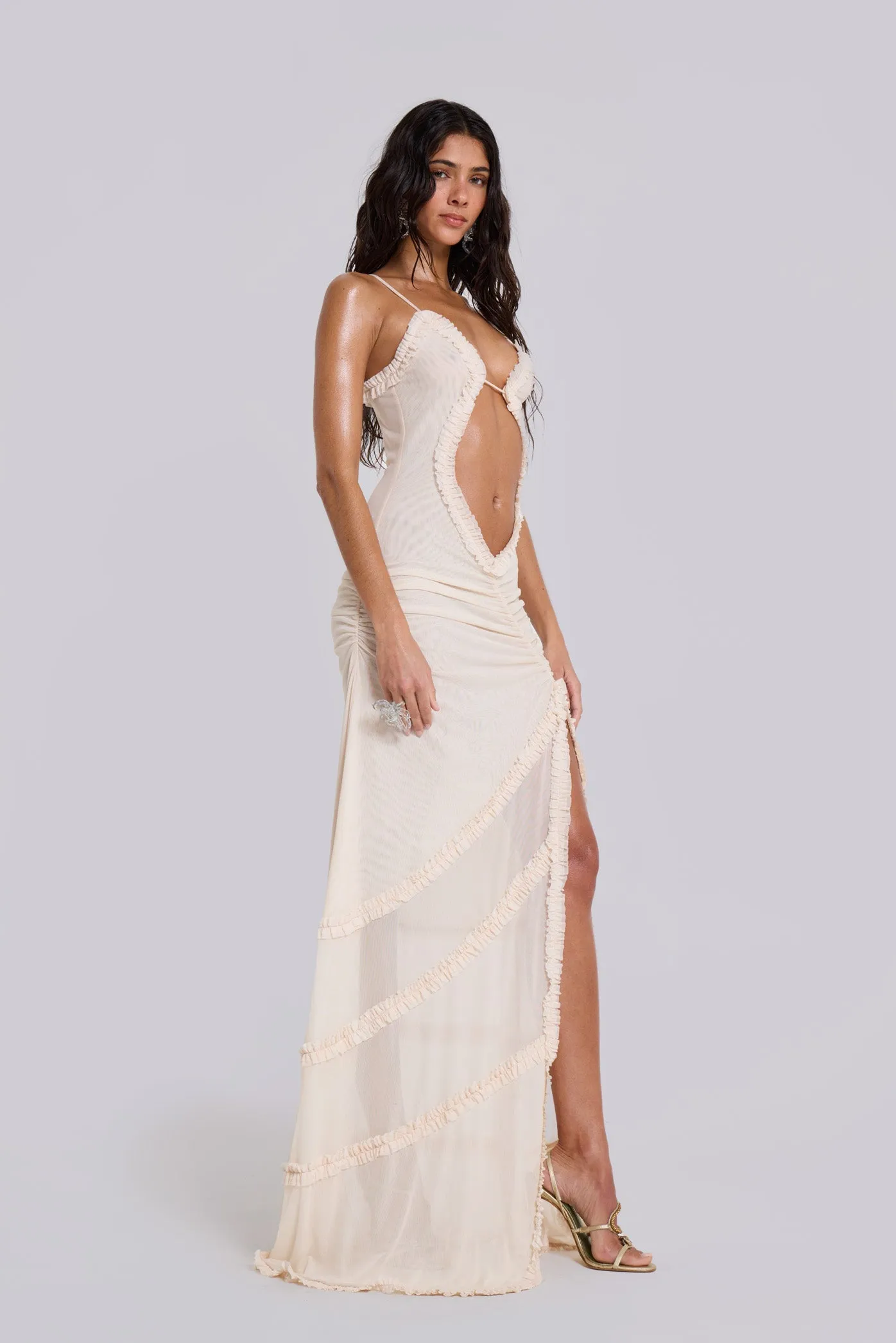 Fatale Maxi Dress In Vanilla