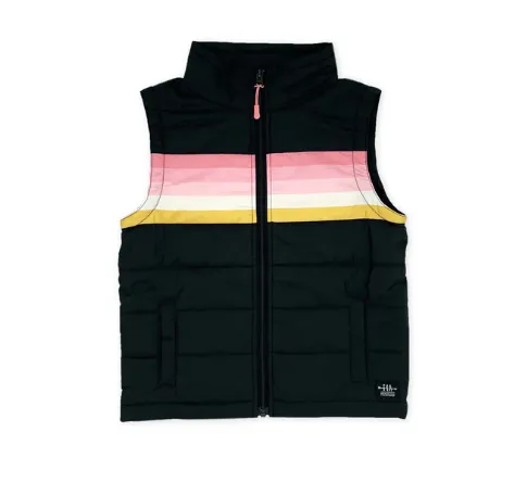 Feather 4 Arrow Sunset Stripe Puffer Jacket/Vest