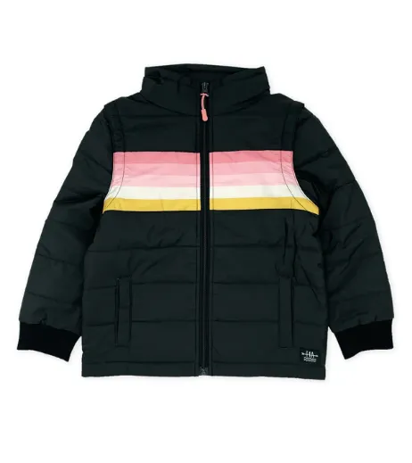 Feather 4 Arrow Sunset Stripe Puffer Jacket/Vest