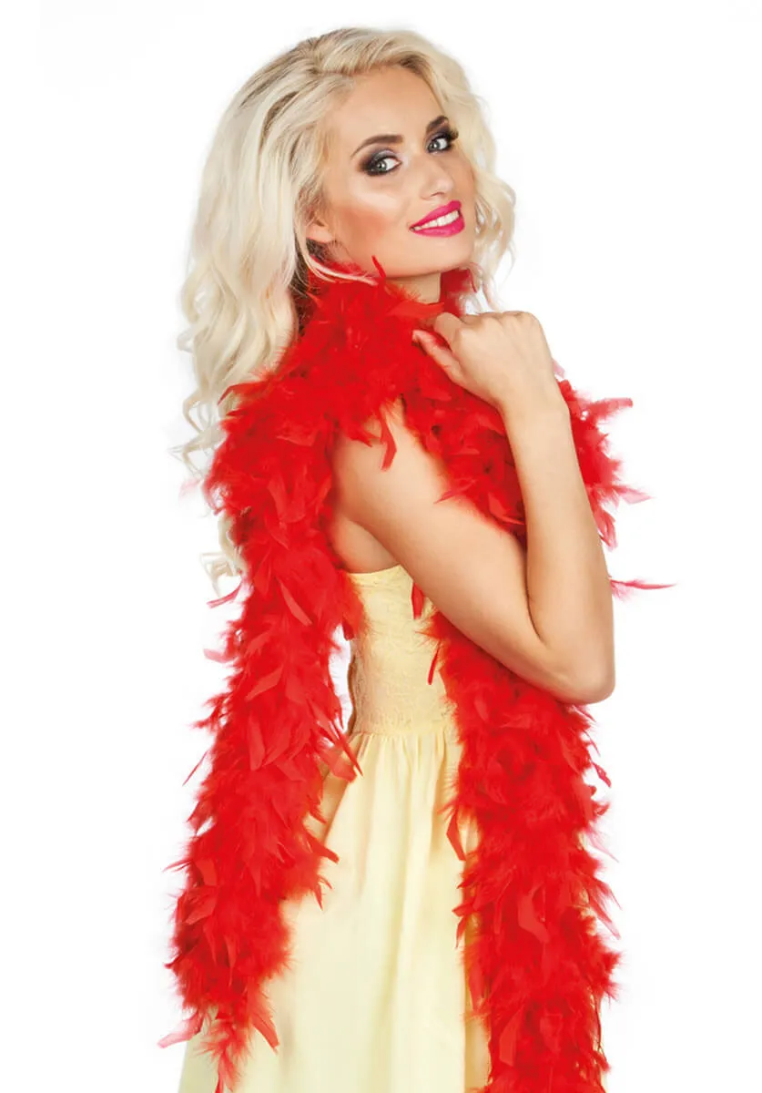 Feather Boa Red - 1.7m 60gm