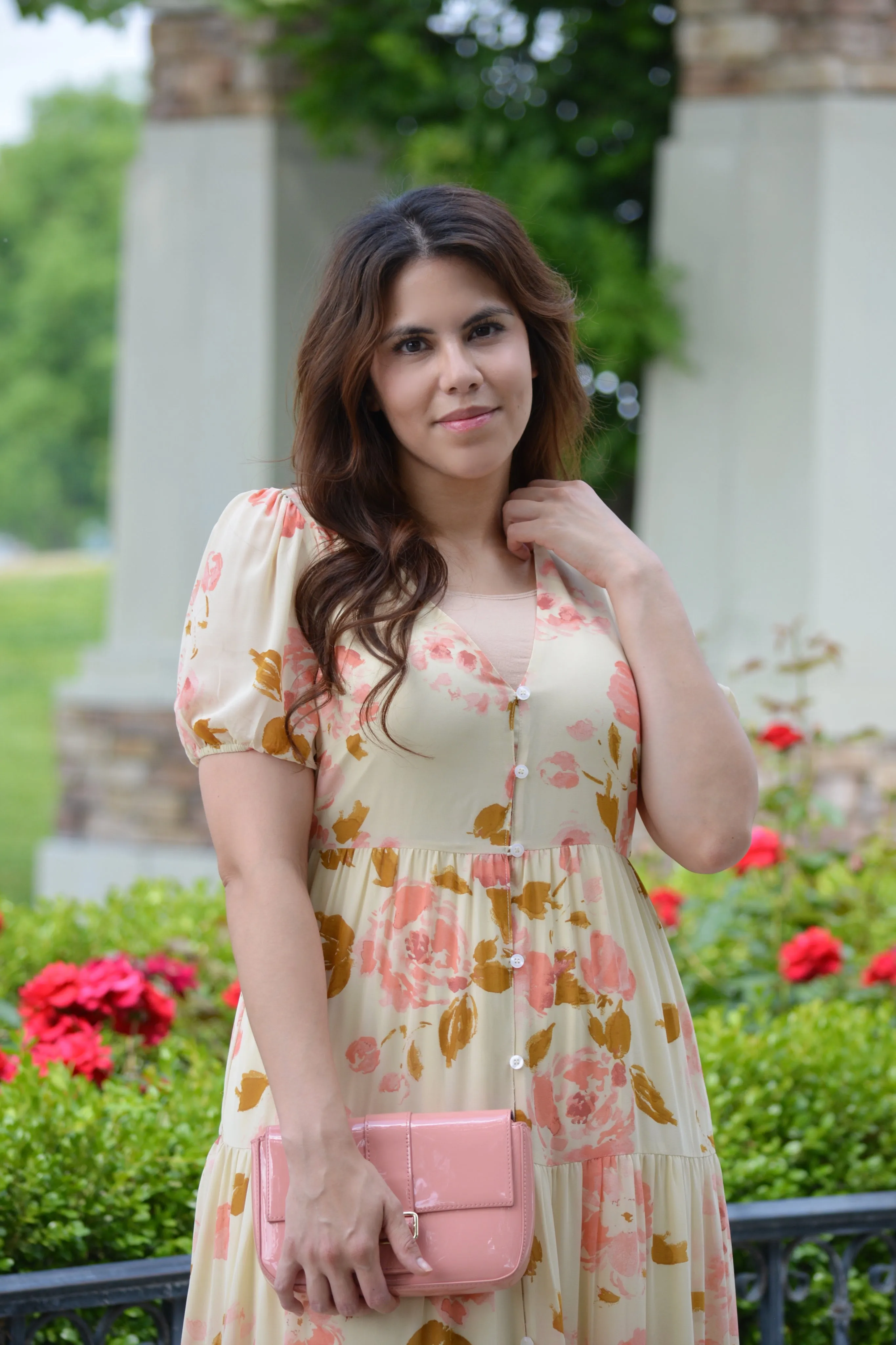 Finley Cream Floral Maxi Dress