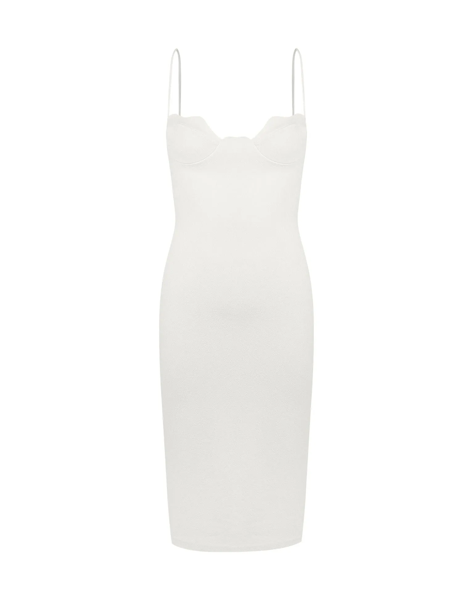 Firenze Lou Midi Dress - Off White