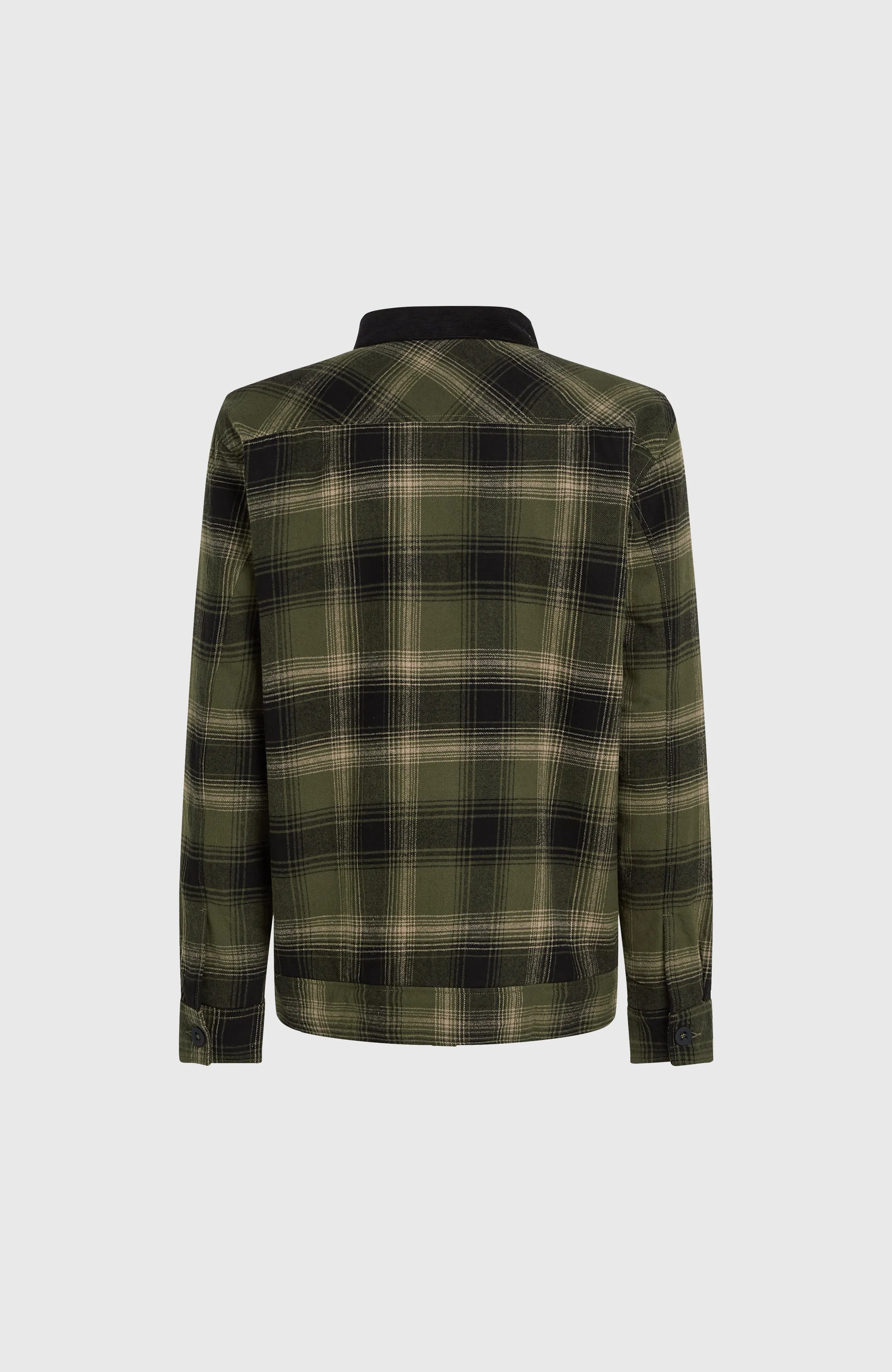 Fleece-Lined Jacket | Green Check Small