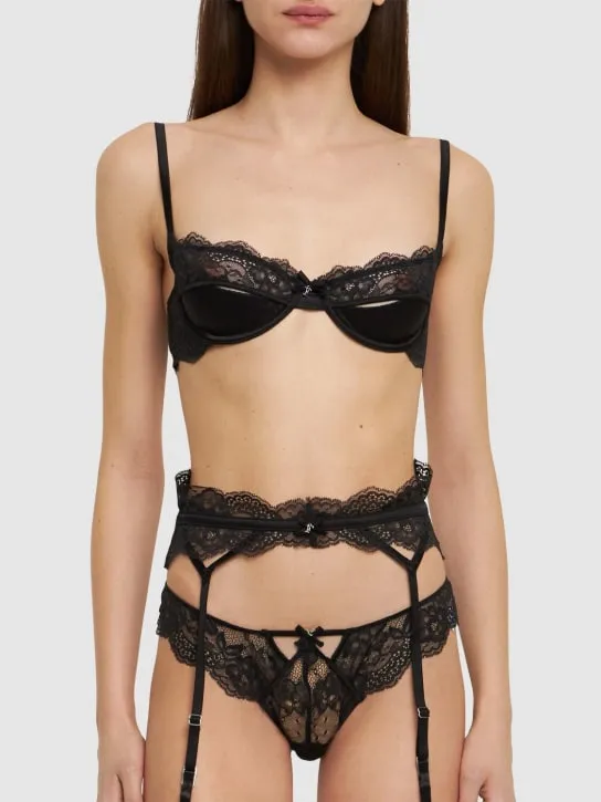 Fleur Du Mal   Naomi lace suspender belt 