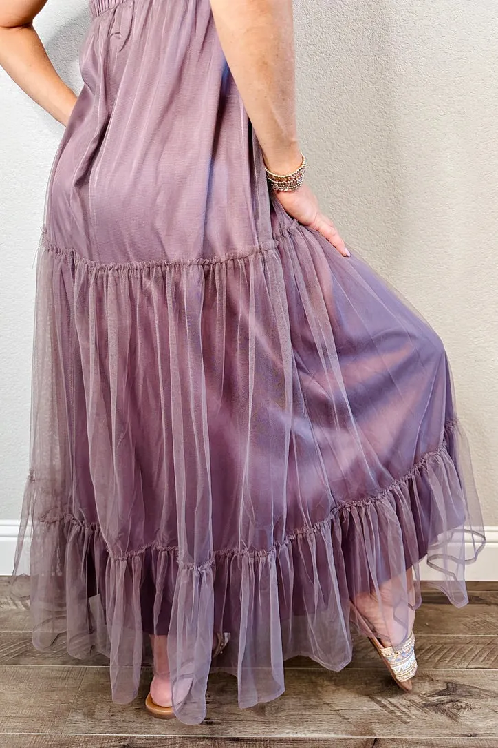 Flutter & Frills Maxi Dress