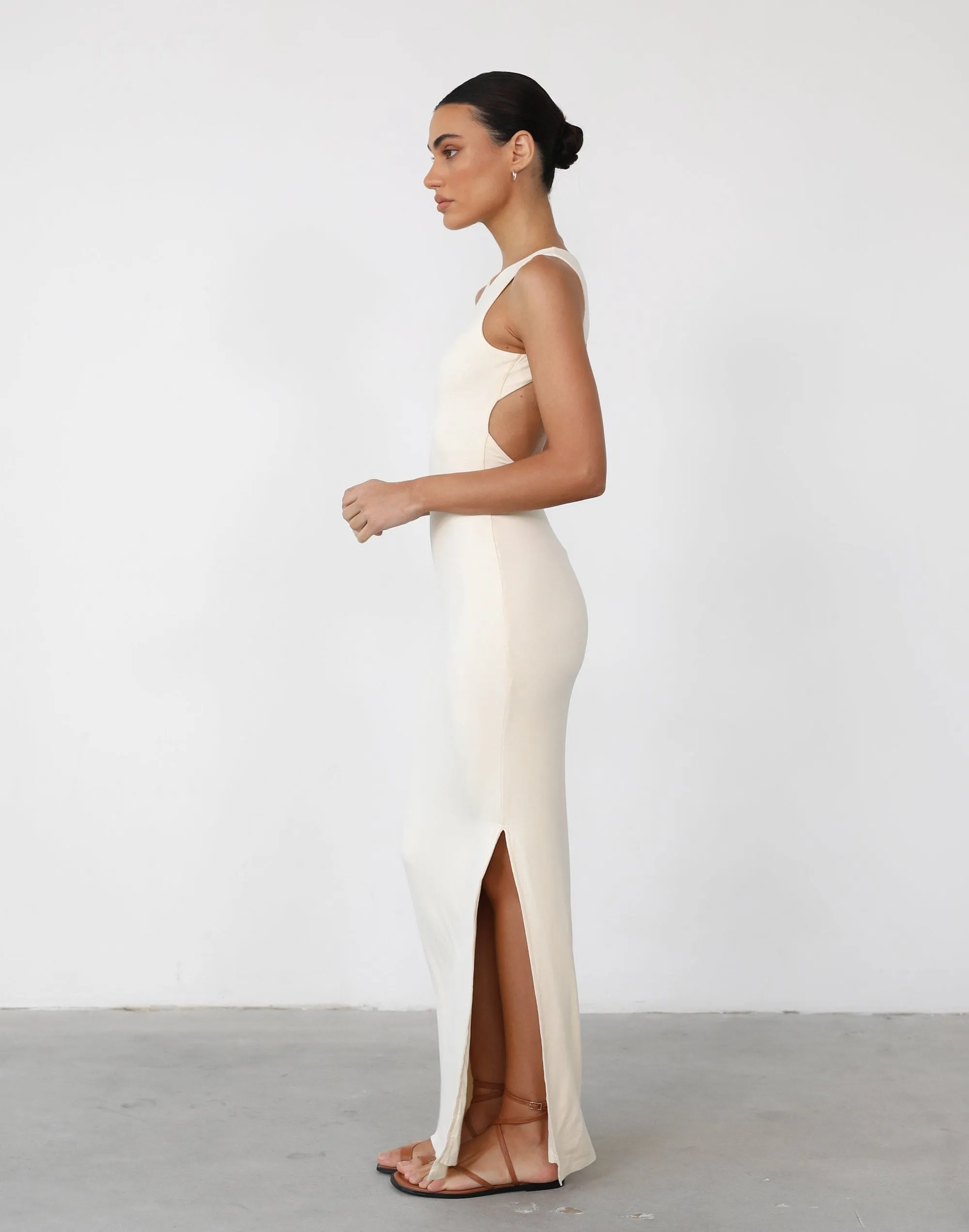 Forget It Maxi Dress (Cream)