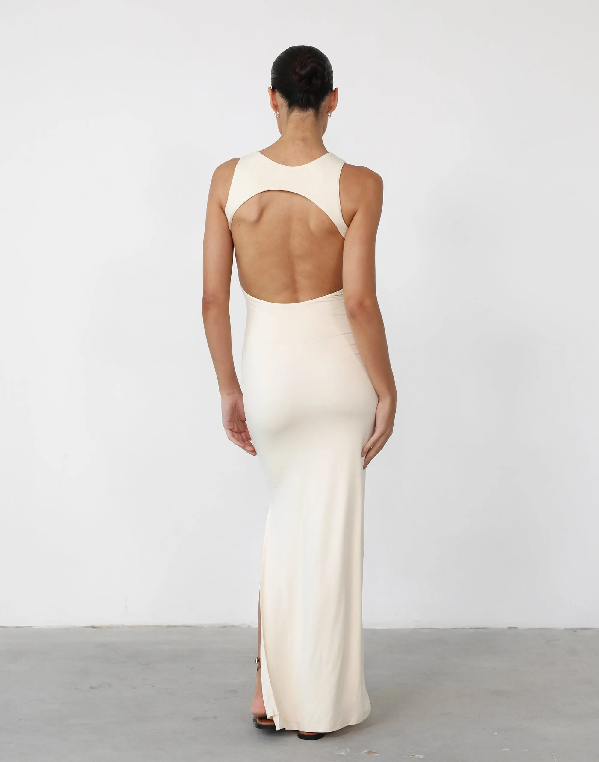 Forget It Maxi Dress (Cream)