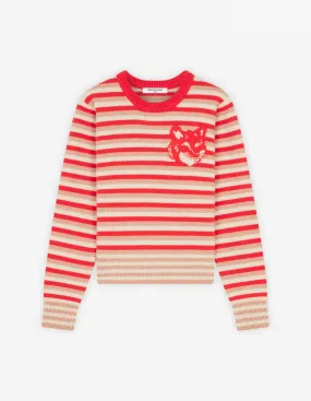 FOX HEAD INTARSIA STRIPED REGULAR JUMPER