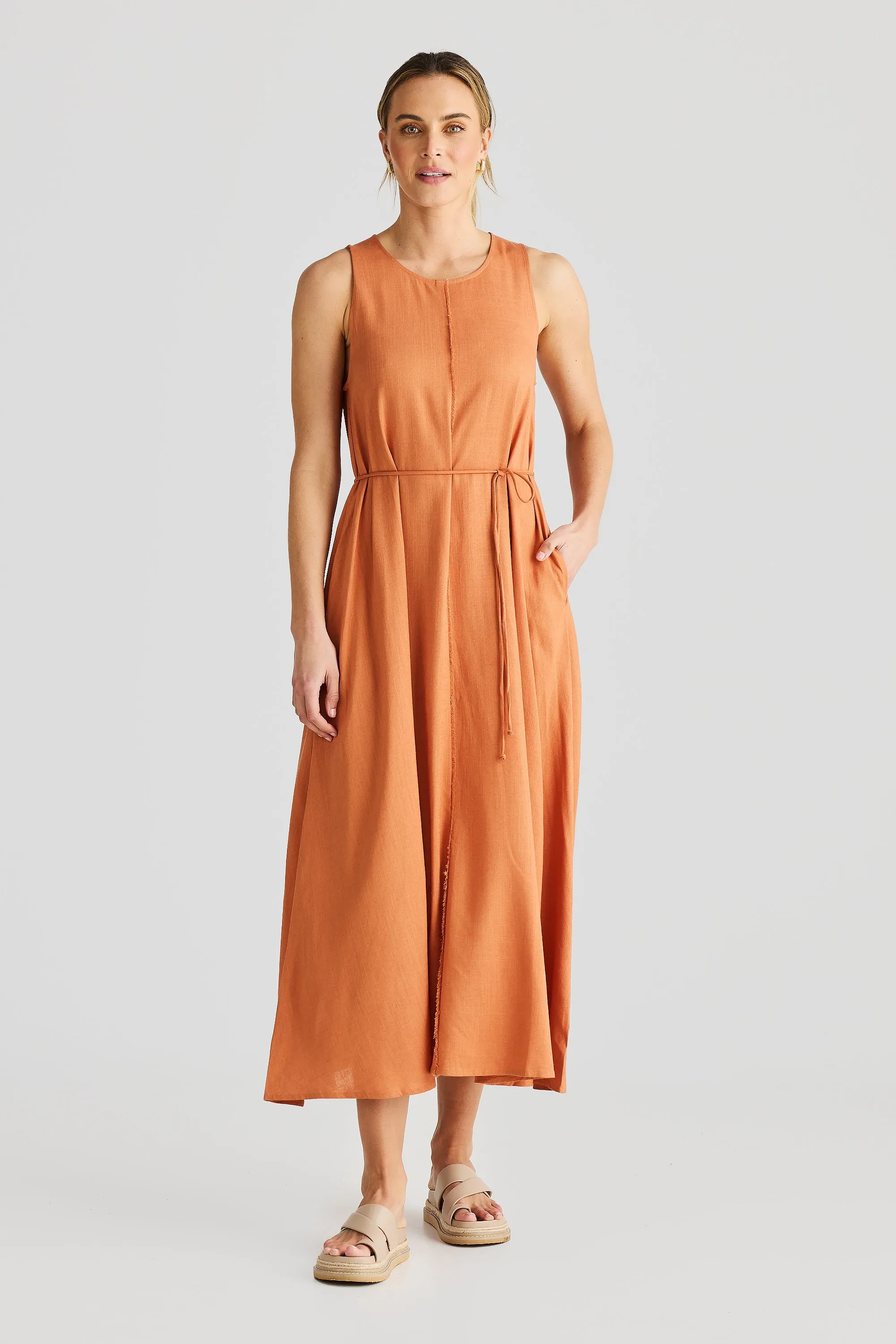 Fray Maxi Dress - Terracotta