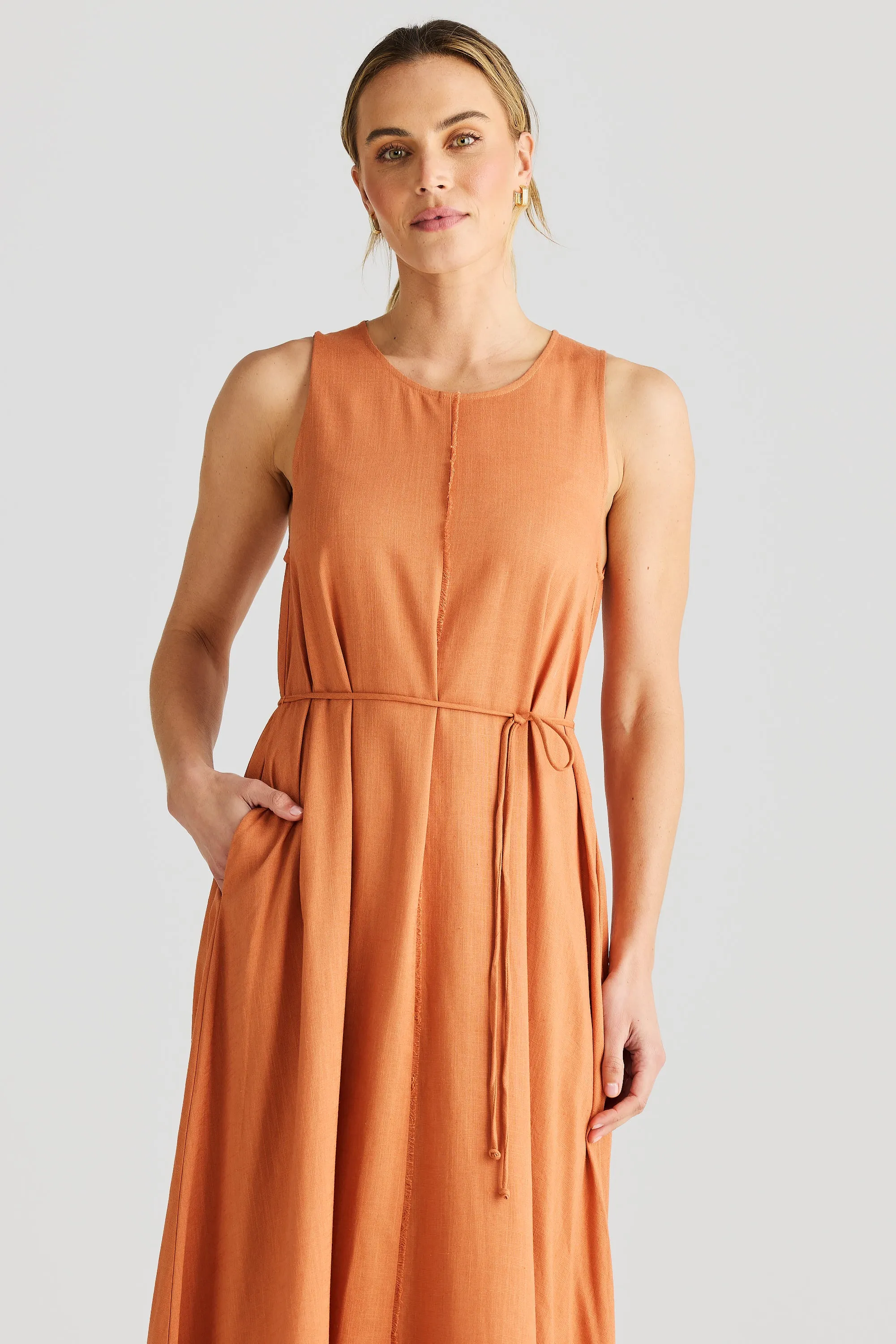 Fray Maxi Dress - Terracotta