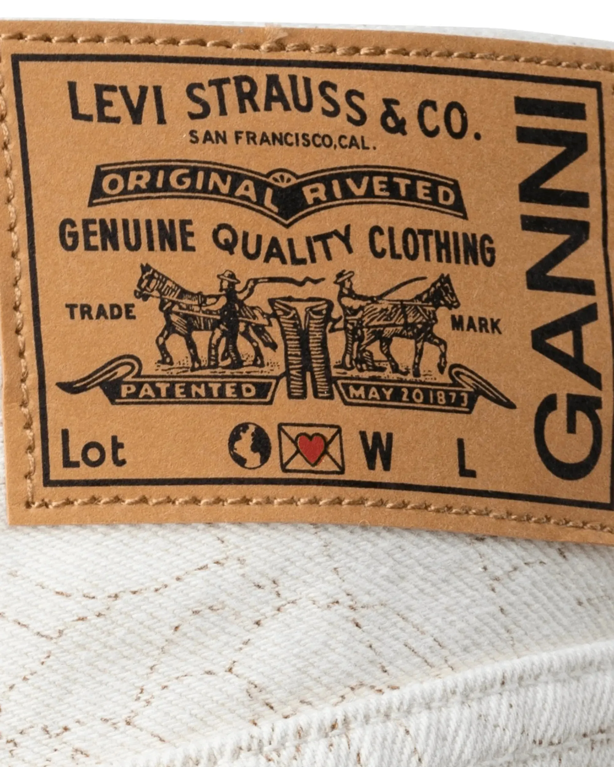 Ganni X Levi'S Printed High Waisted Baggy Jeans