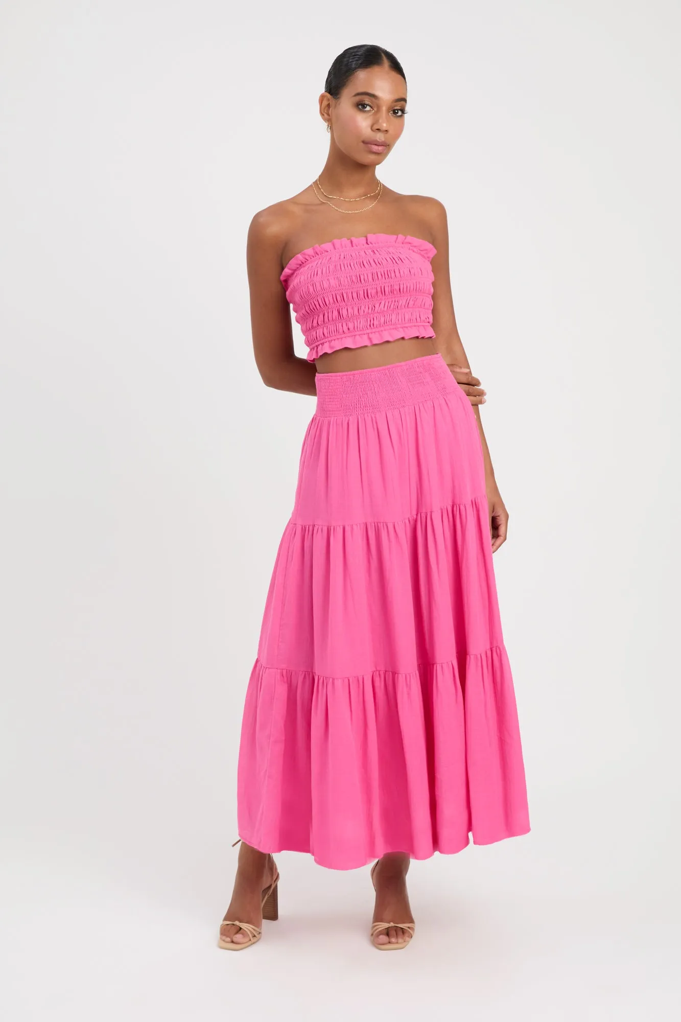 Georgette Midi Skirt