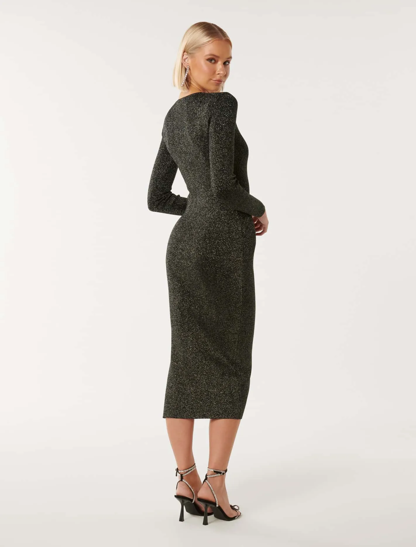 Hailey Glitter Midi Dress