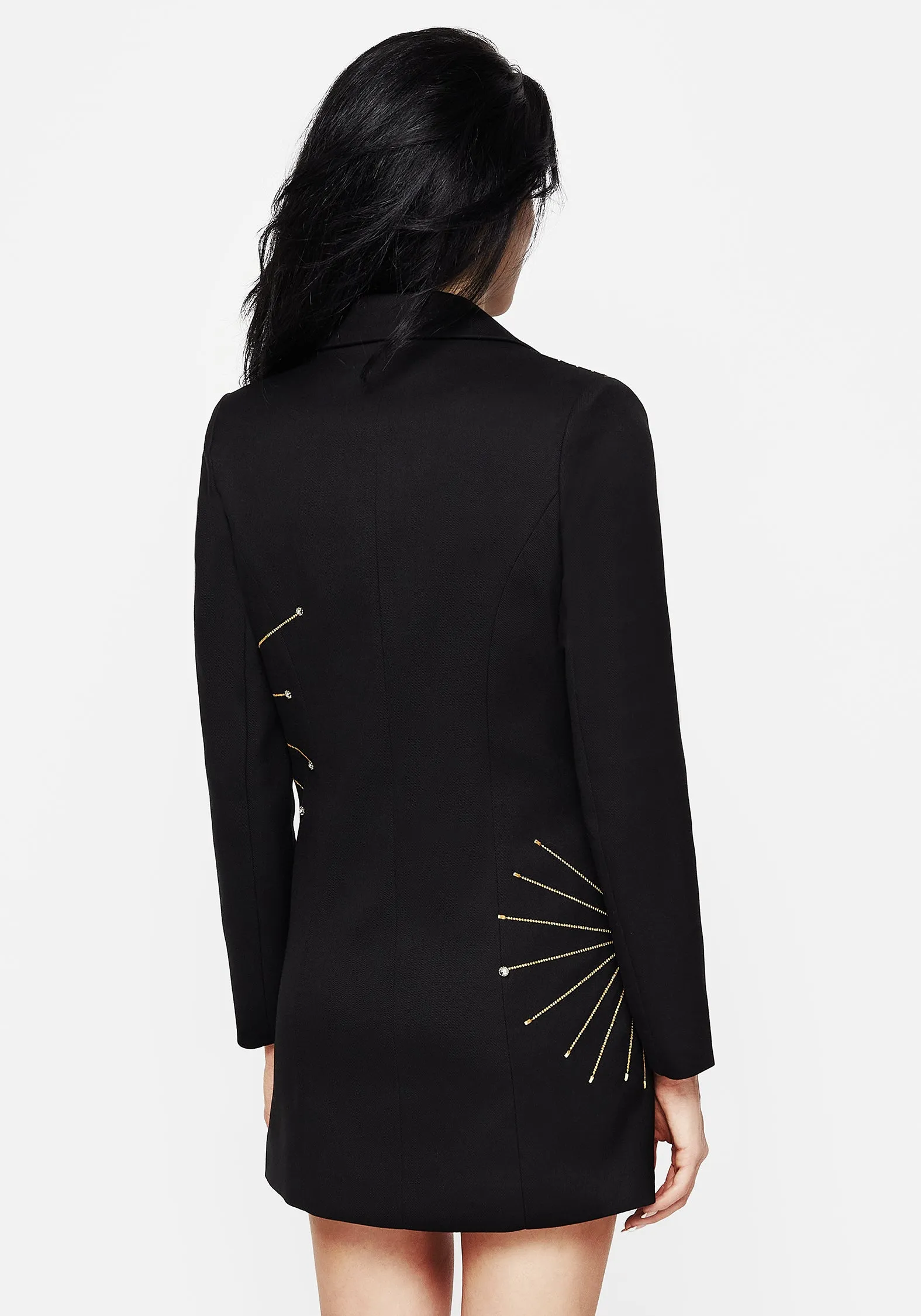 Ingrid Hand Embroidered Applique Blazer Dress