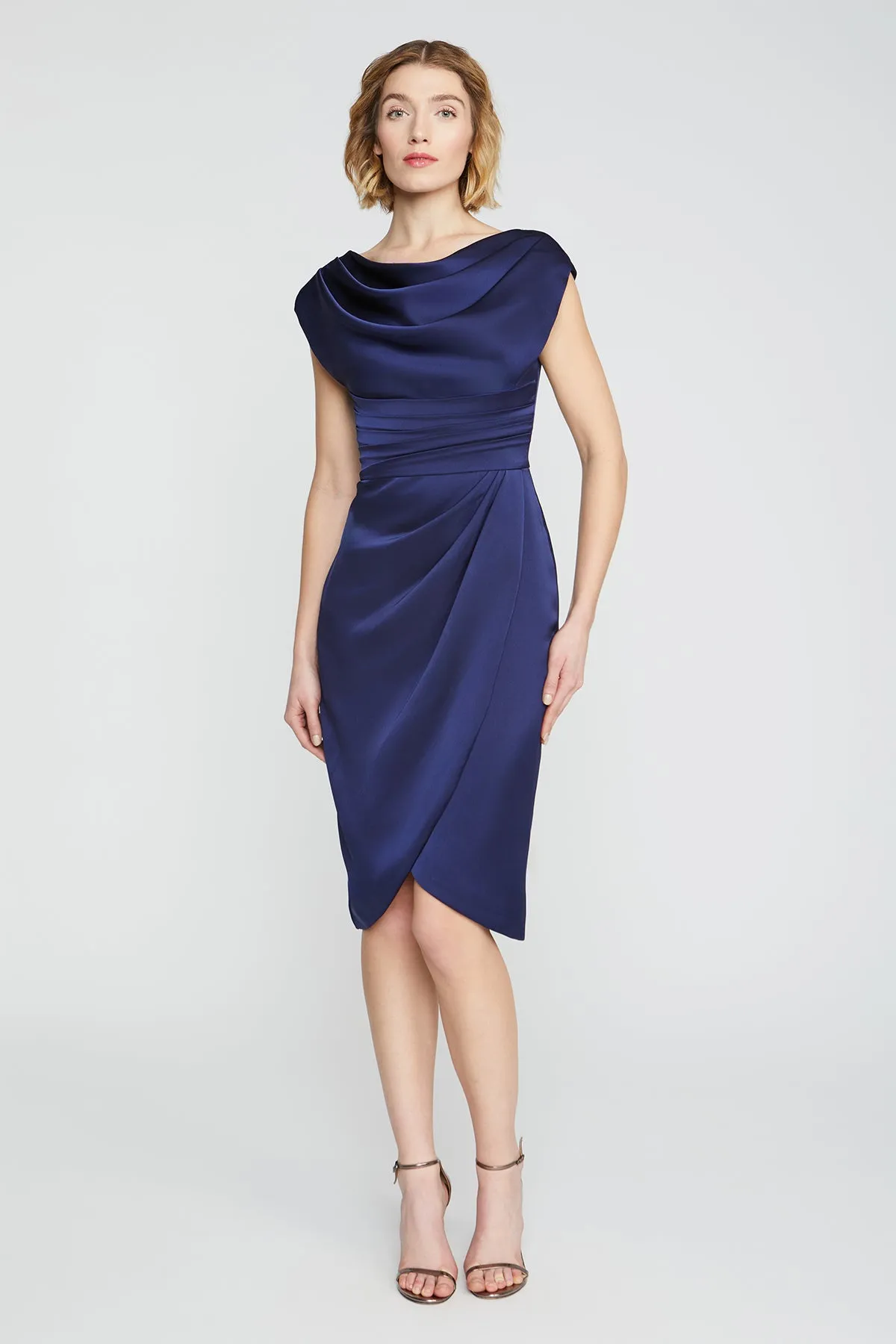 Ivy Bateau Neck Cocktail Dress