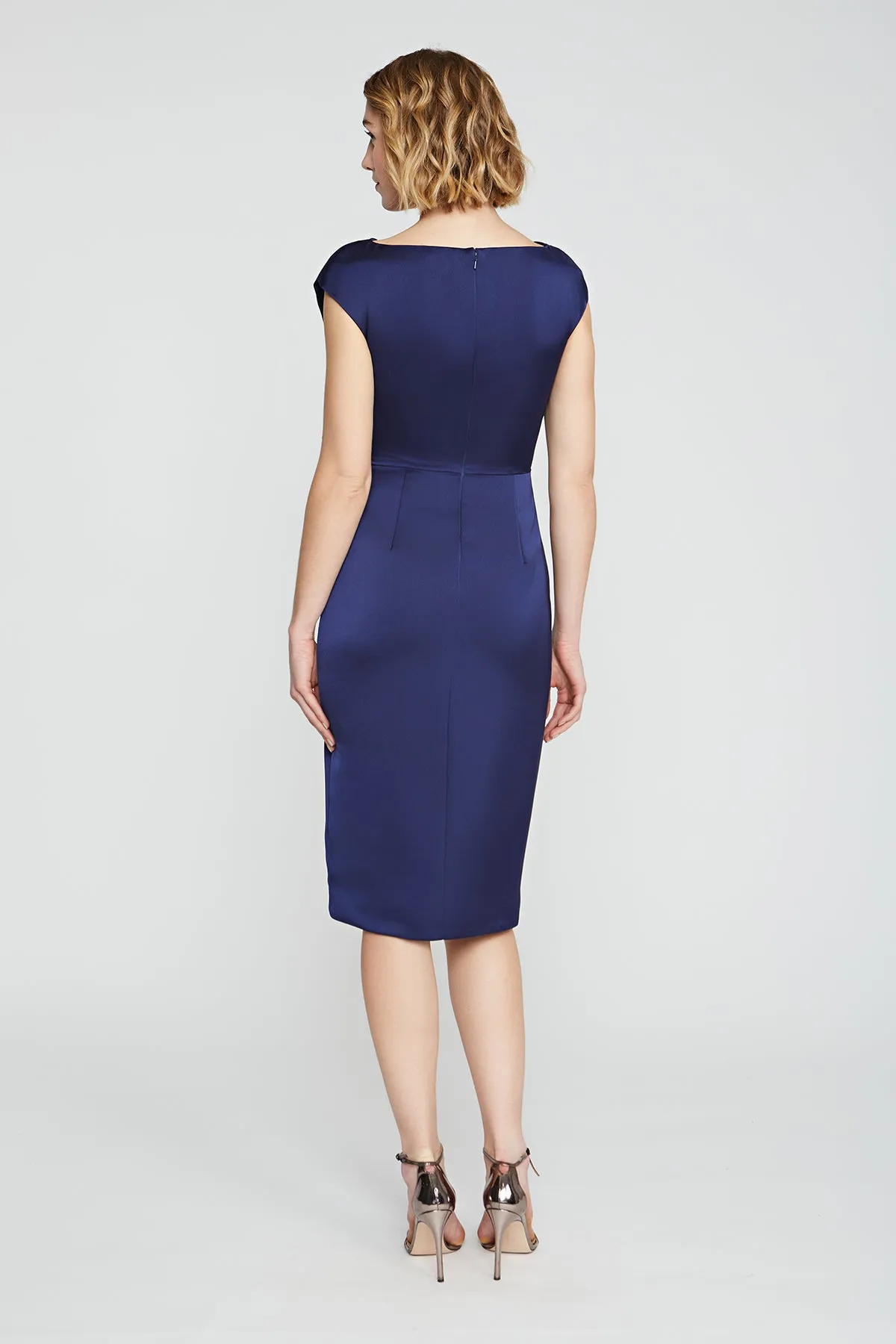 Ivy Bateau Neck Cocktail Dress