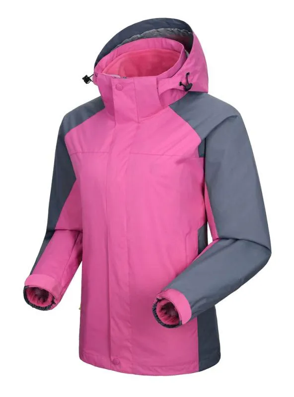 Jacket With Hood And Removable Fleece Lining