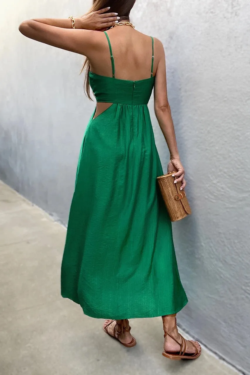 Jolie grass midi dress