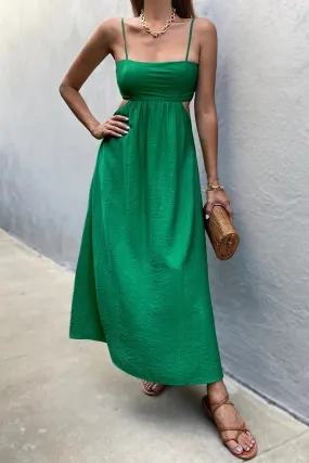 Jolie grass midi dress