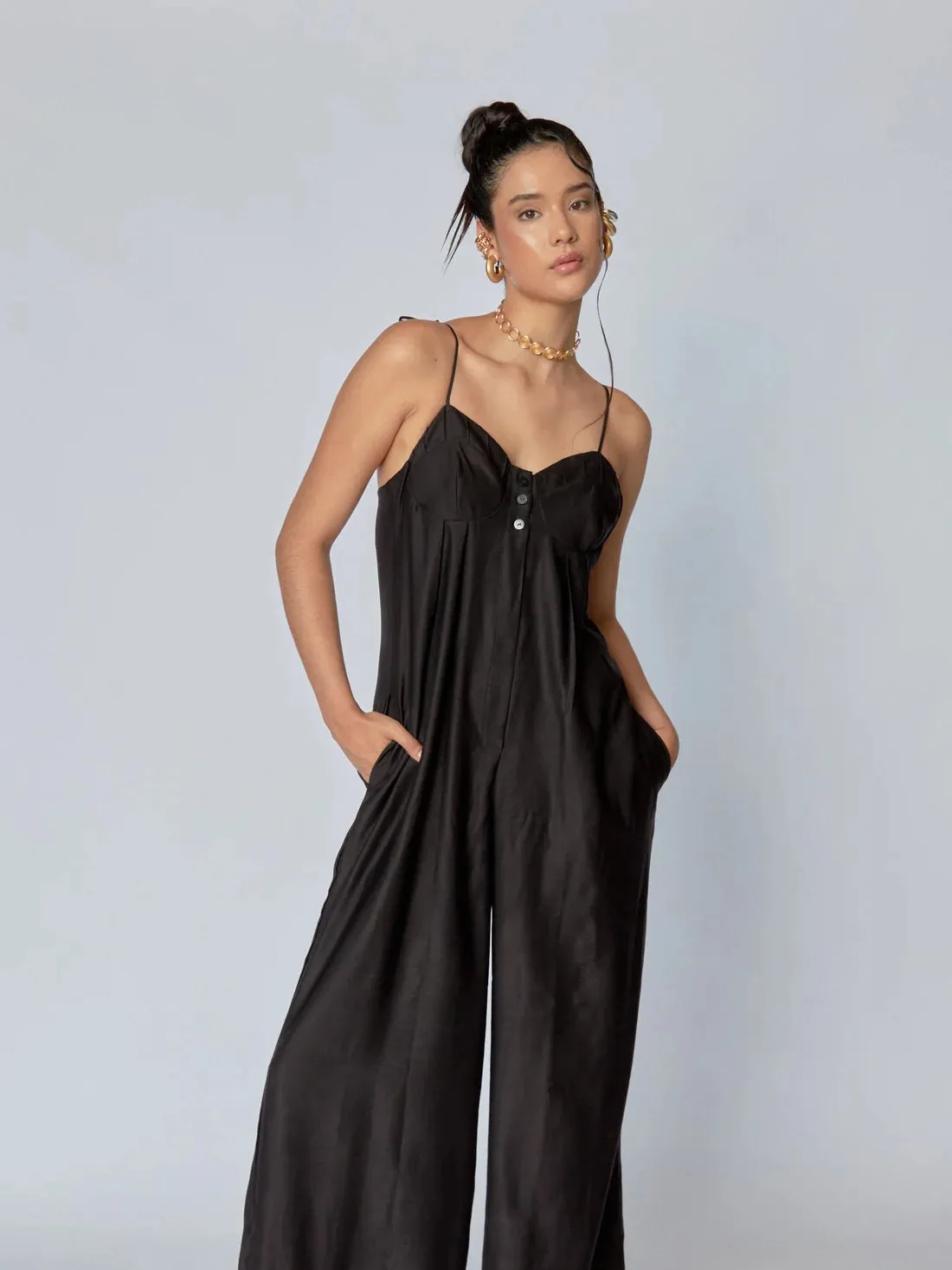 Jumpsuit Carolina Negro By TresConCuento