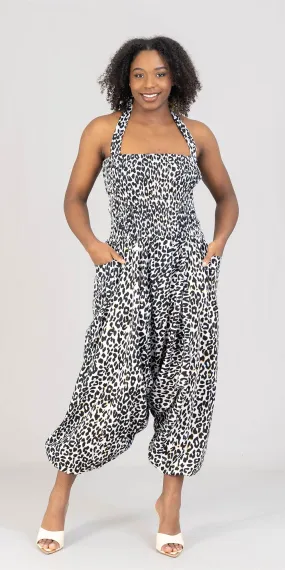 KaraChic 202 - 254B - African Print Halter Jumpsuit