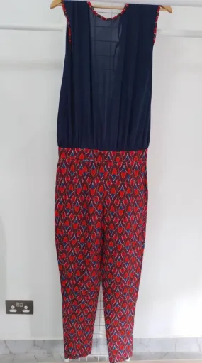 Karisi Jumpsuit - Red Blue / Multicolor