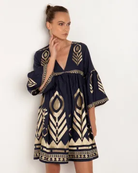 Kori Navy & Gold Dress