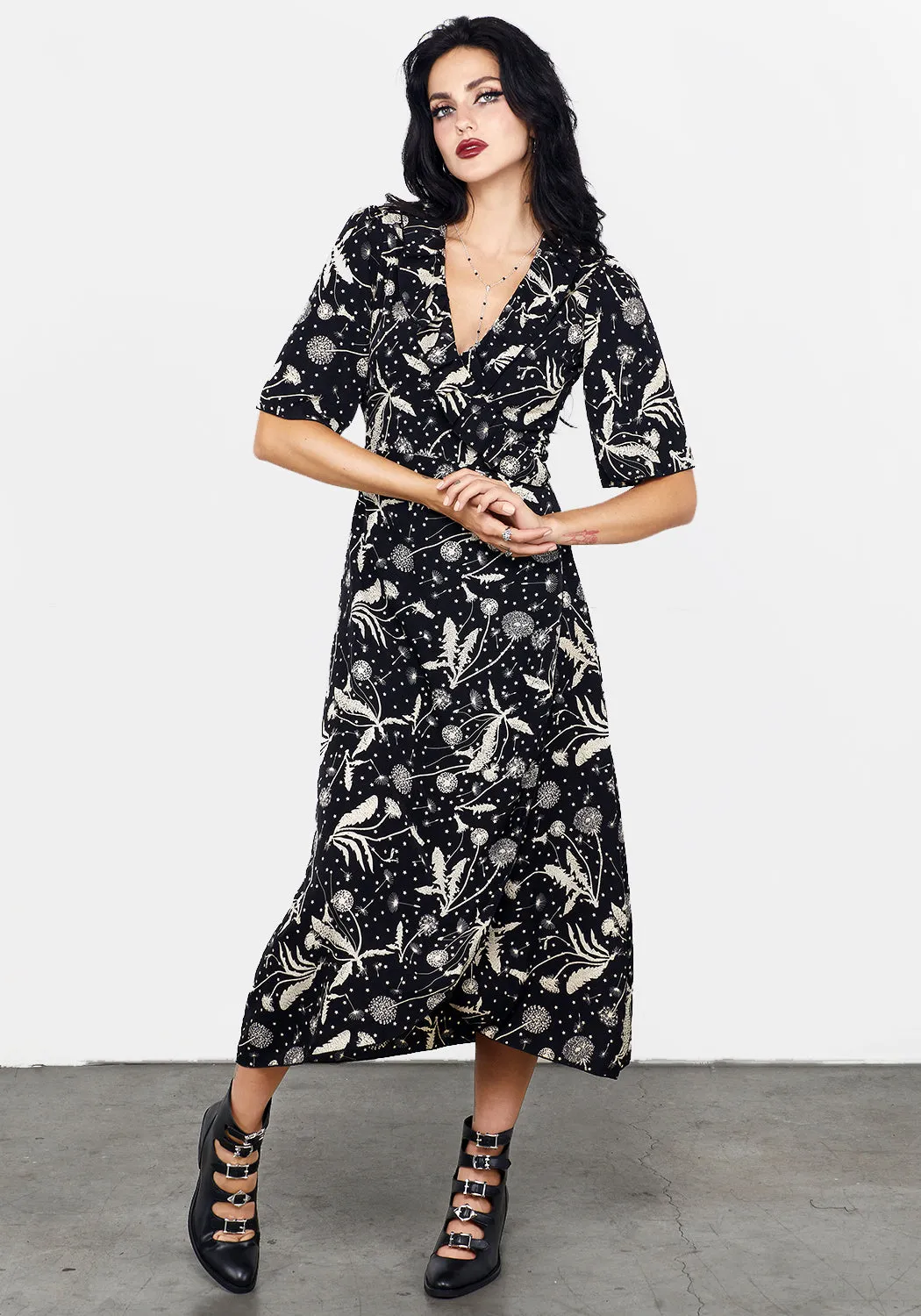 Lana Wrap Midaxi Dress