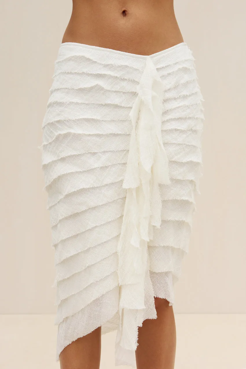 LEO SKIRT - OFF WHITE