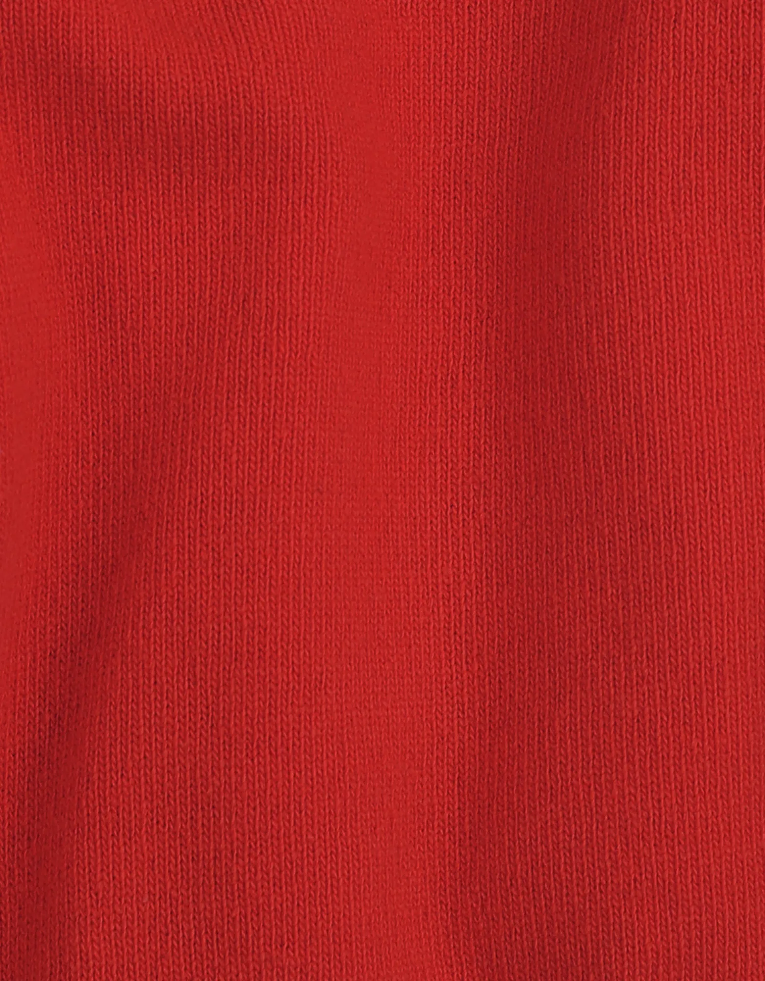 Light Merino Wool Crew - Scarlet Red