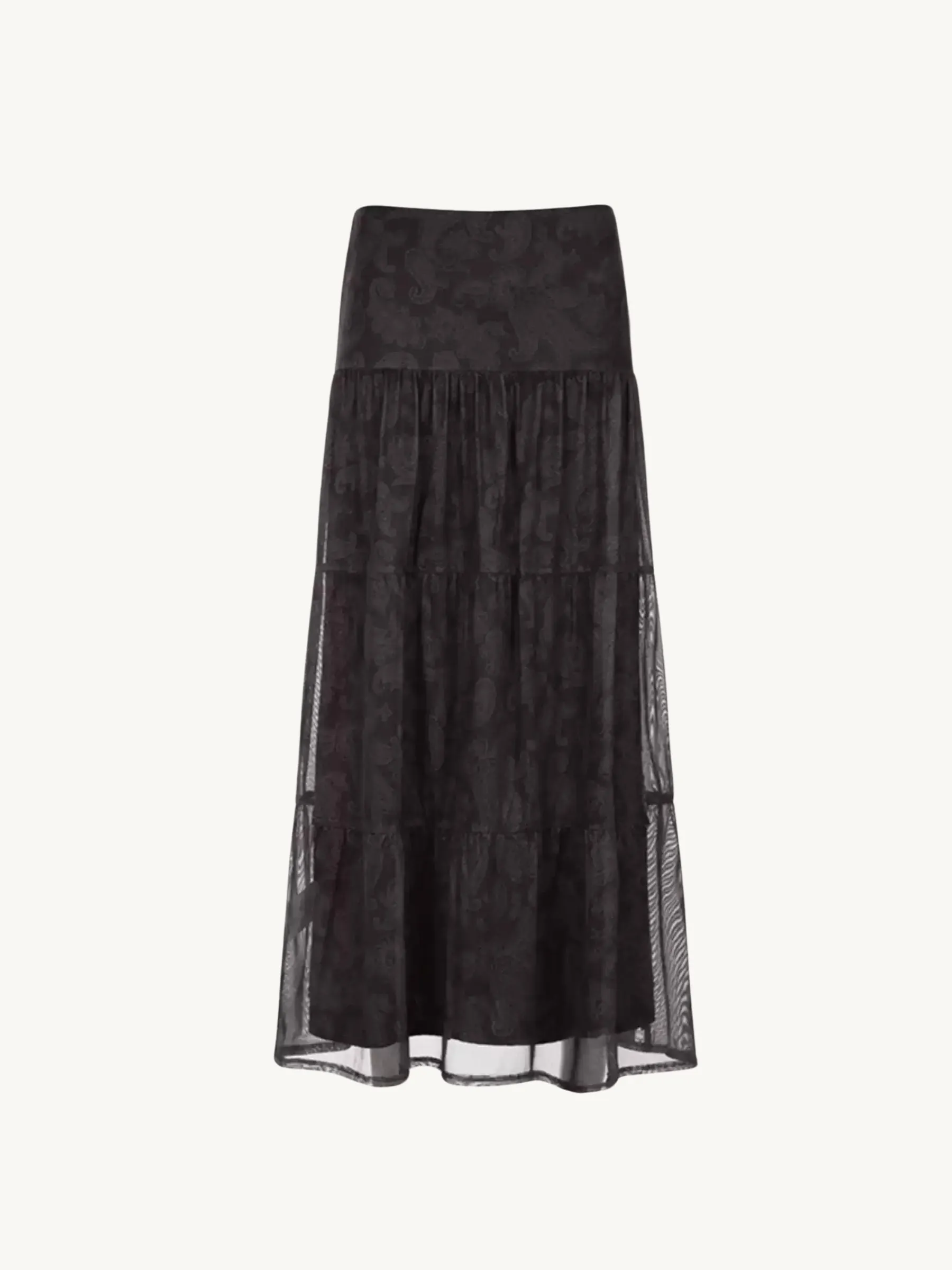 Lila Sheer Lace Midi Skirt