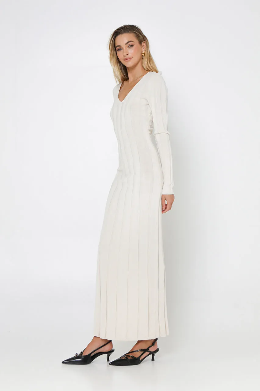 Lily Knit Maxi Dress | Natural