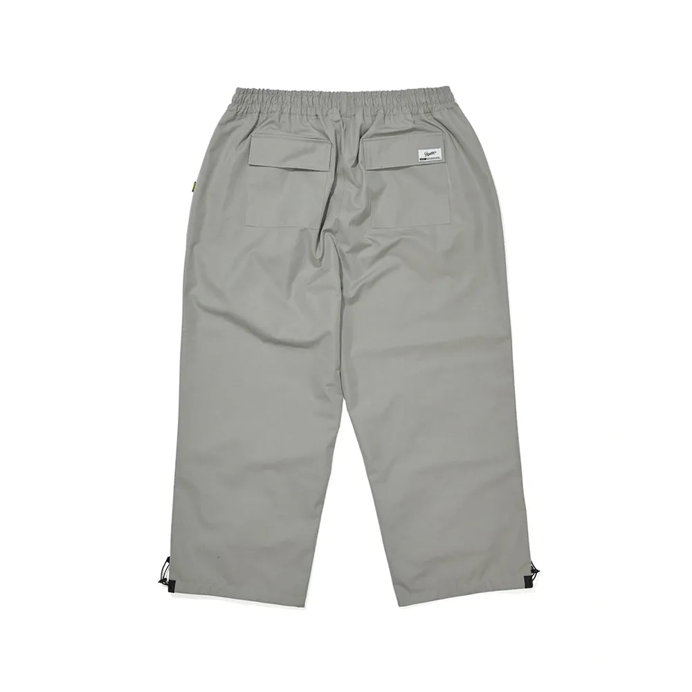 LOGO COTTON SUPER WIDE PANTS CEMENT GRAY