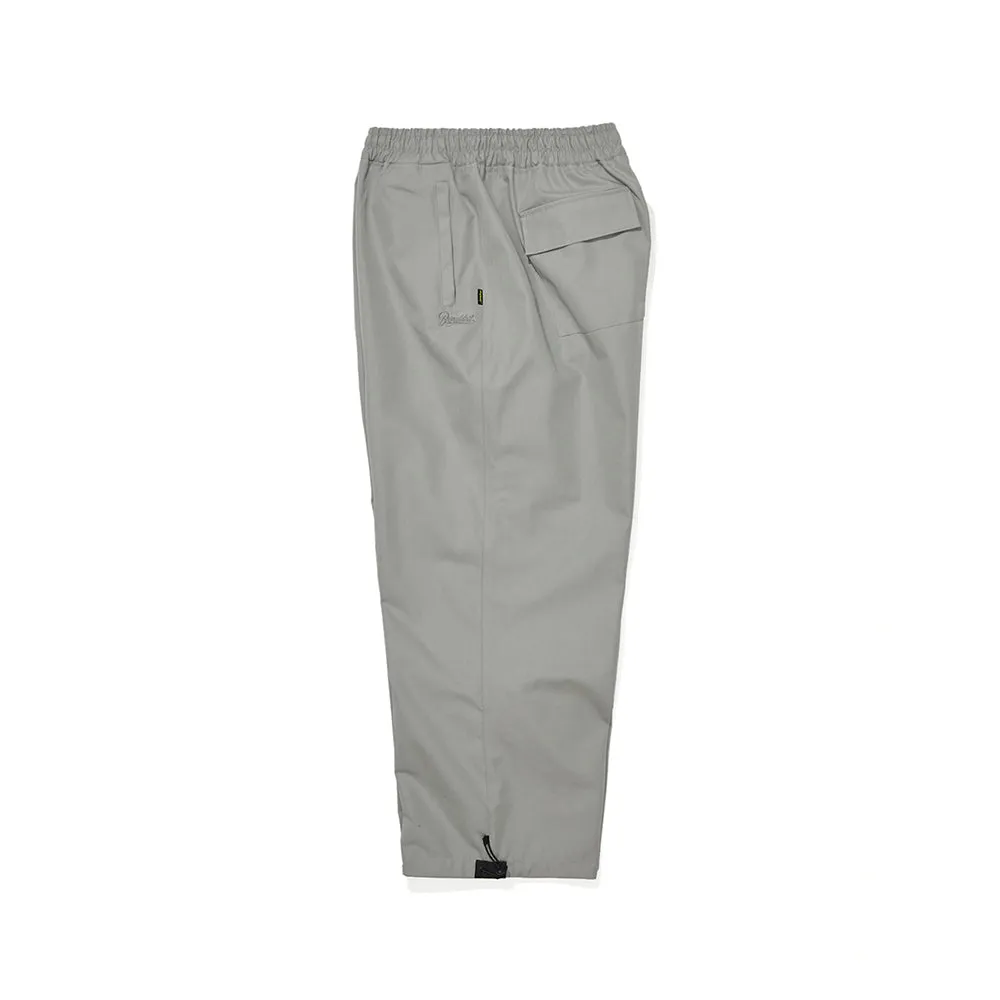 LOGO COTTON SUPER WIDE PANTS CEMENT GRAY