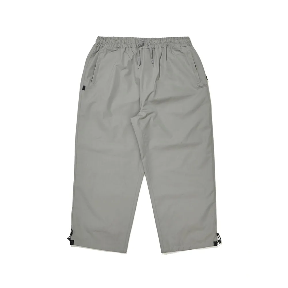 LOGO COTTON SUPER WIDE PANTS CEMENT GRAY