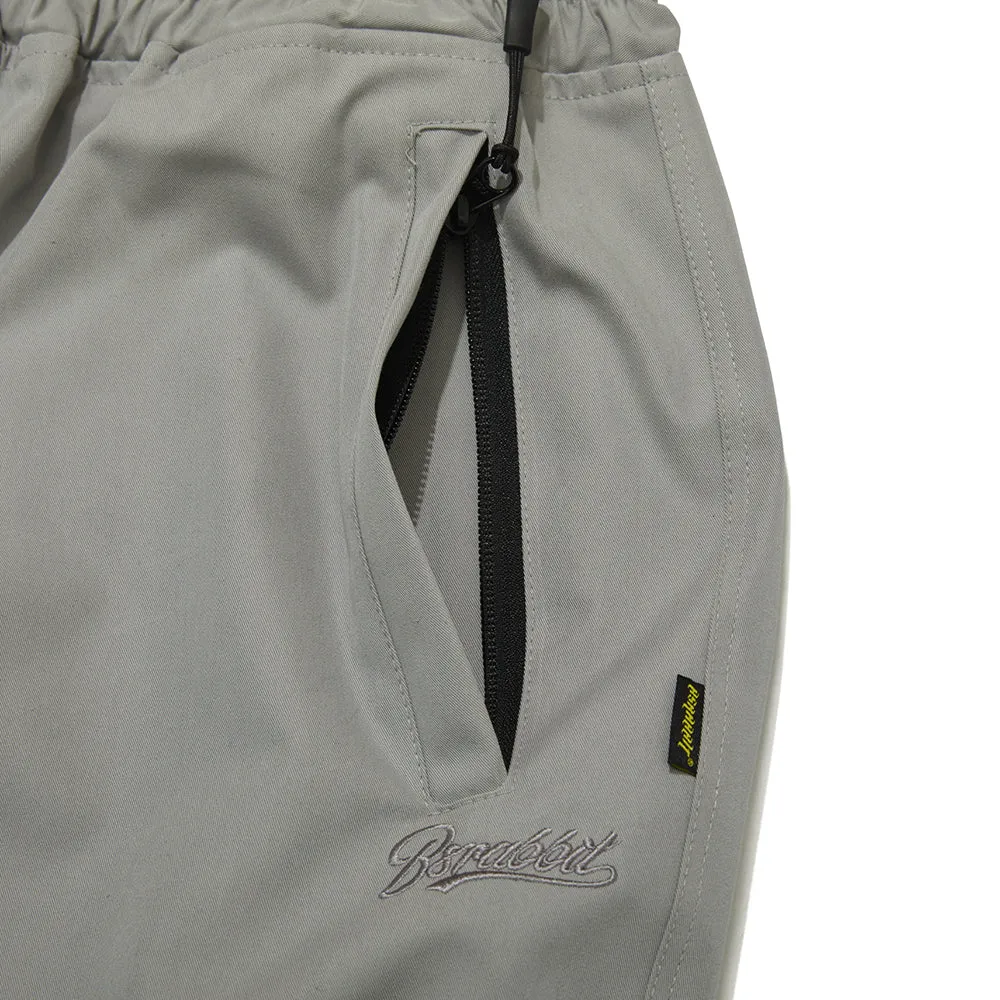 LOGO COTTON SUPER WIDE PANTS CEMENT GRAY