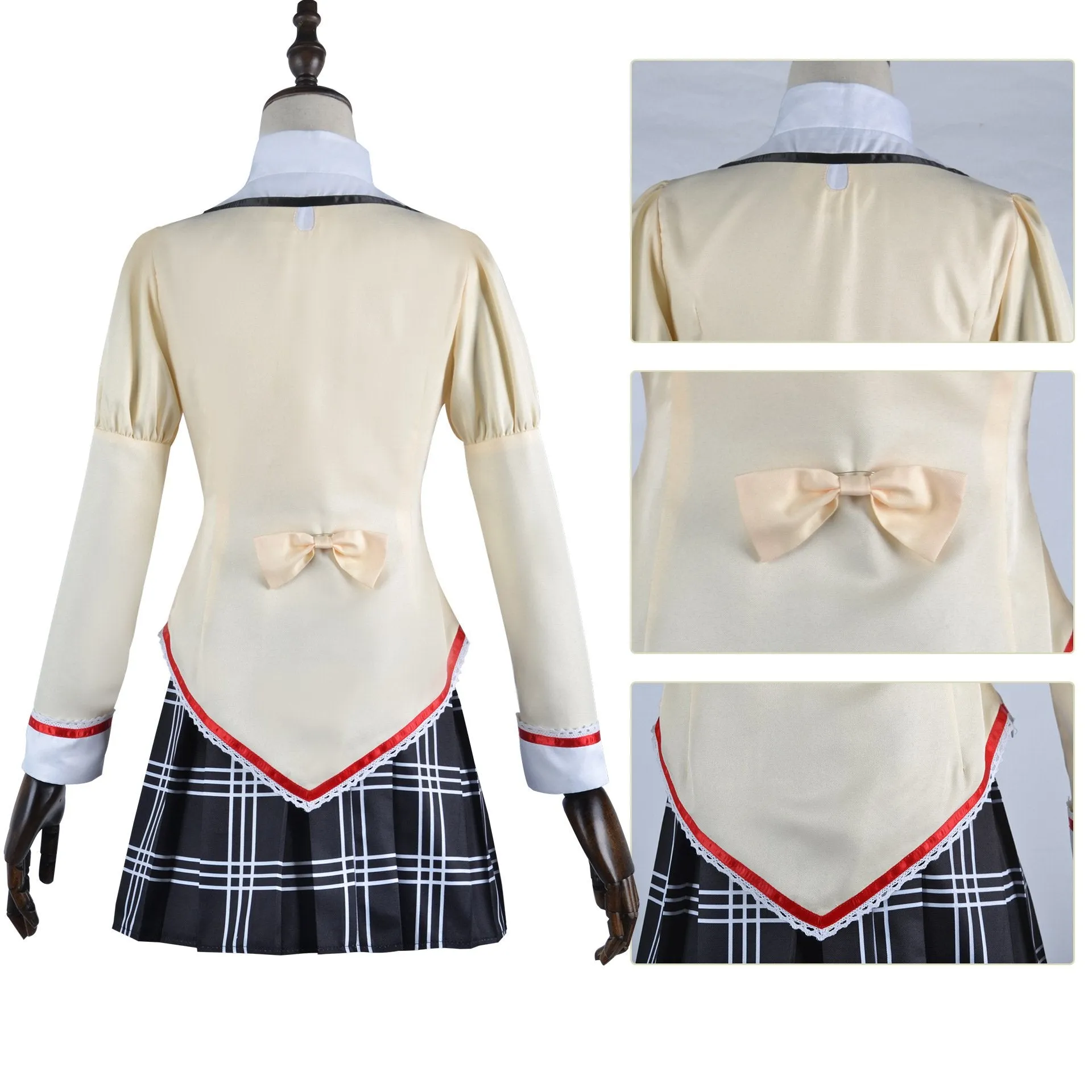 Madoka Magica Kaname Cosplay Costume Uniform Dress