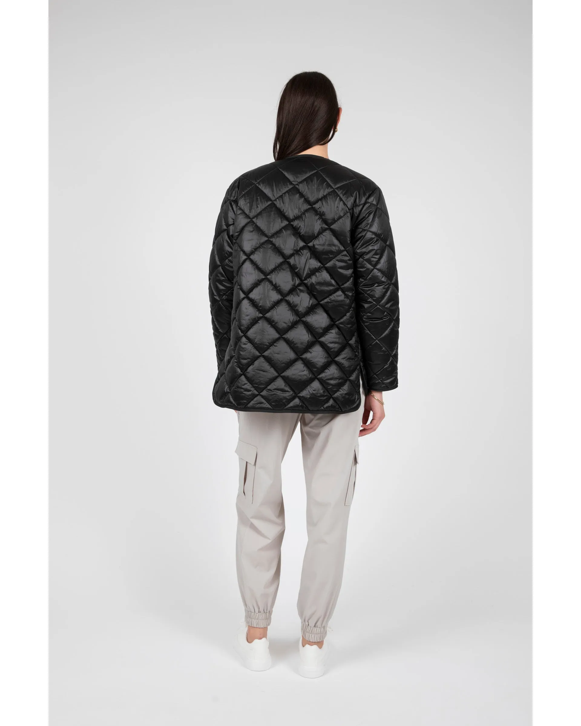 Marlow Alpine Quilted Jacket - Black