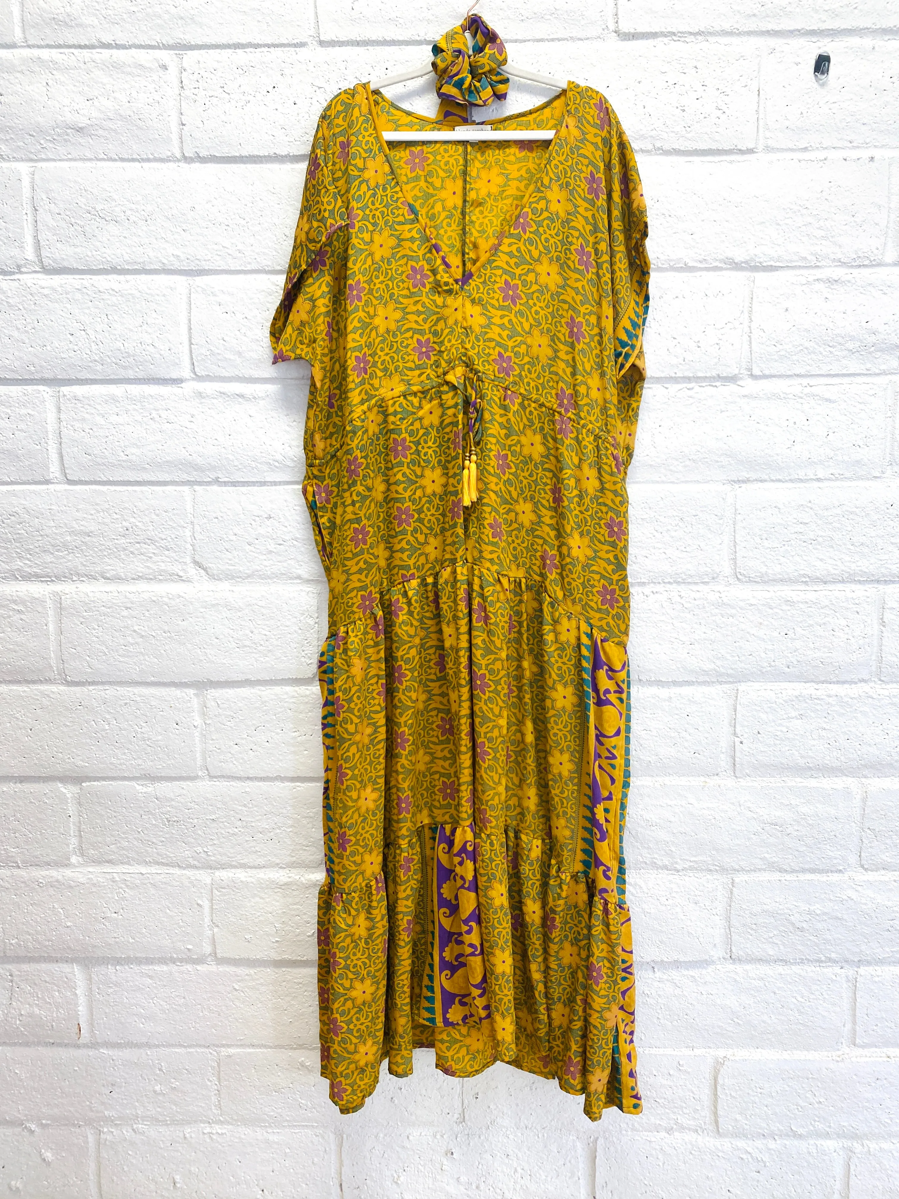 Meadow Dress - L - Drippin in Sunshine