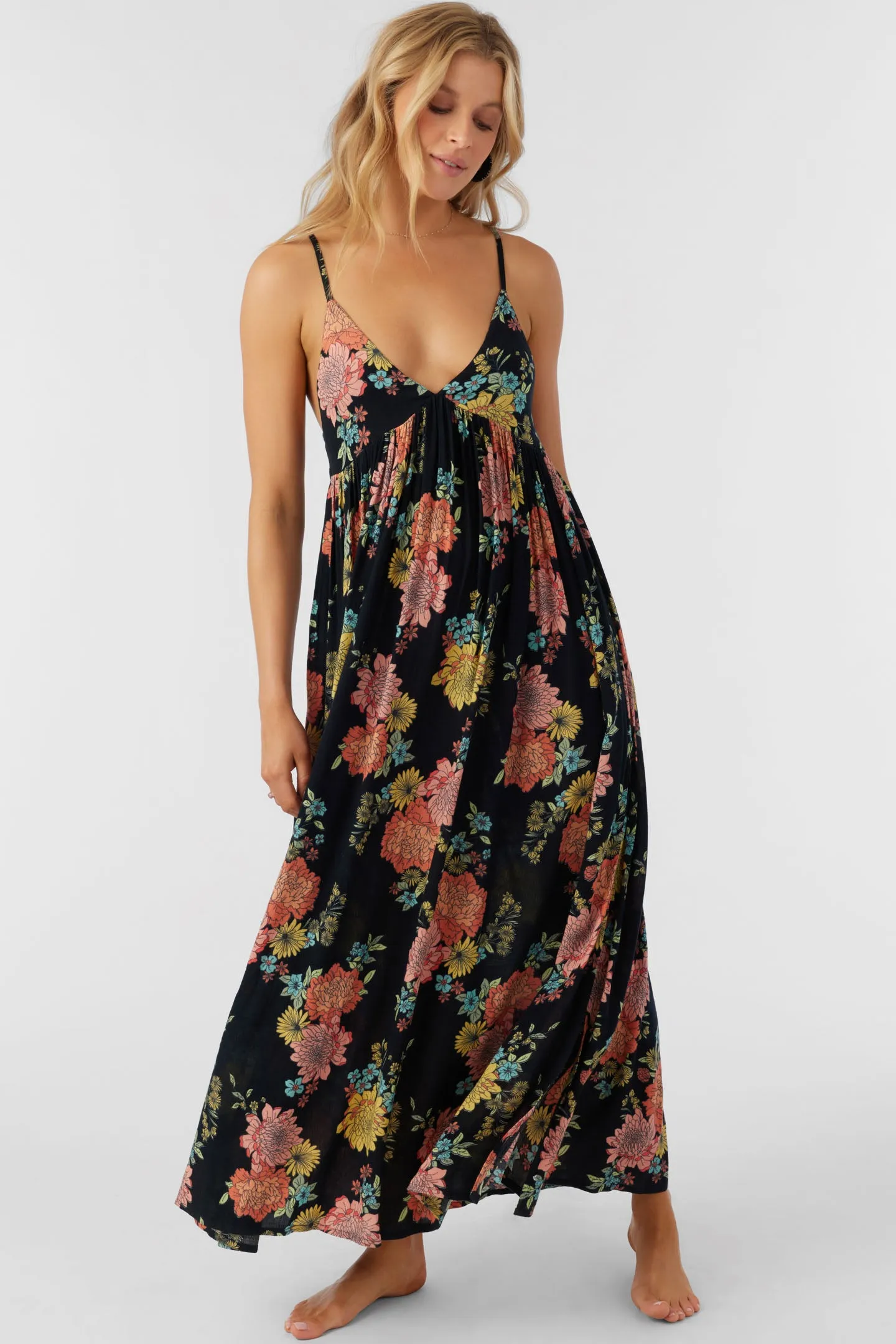 MEL MAXI KALI FLORAL SWIM COVER-UP DRESS