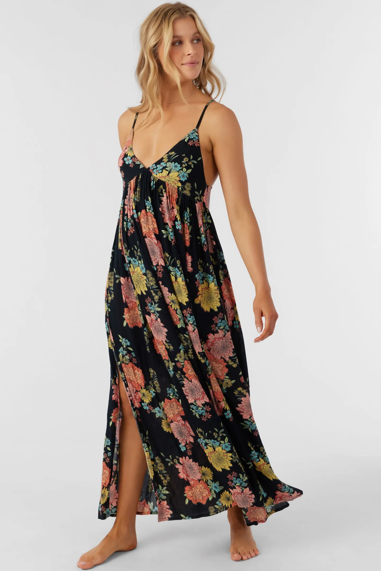 MEL MAXI KALI FLORAL SWIM COVER-UP DRESS