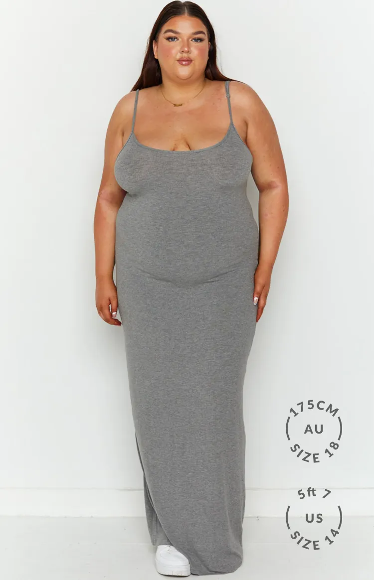 Melrose Grey Maxi Dress