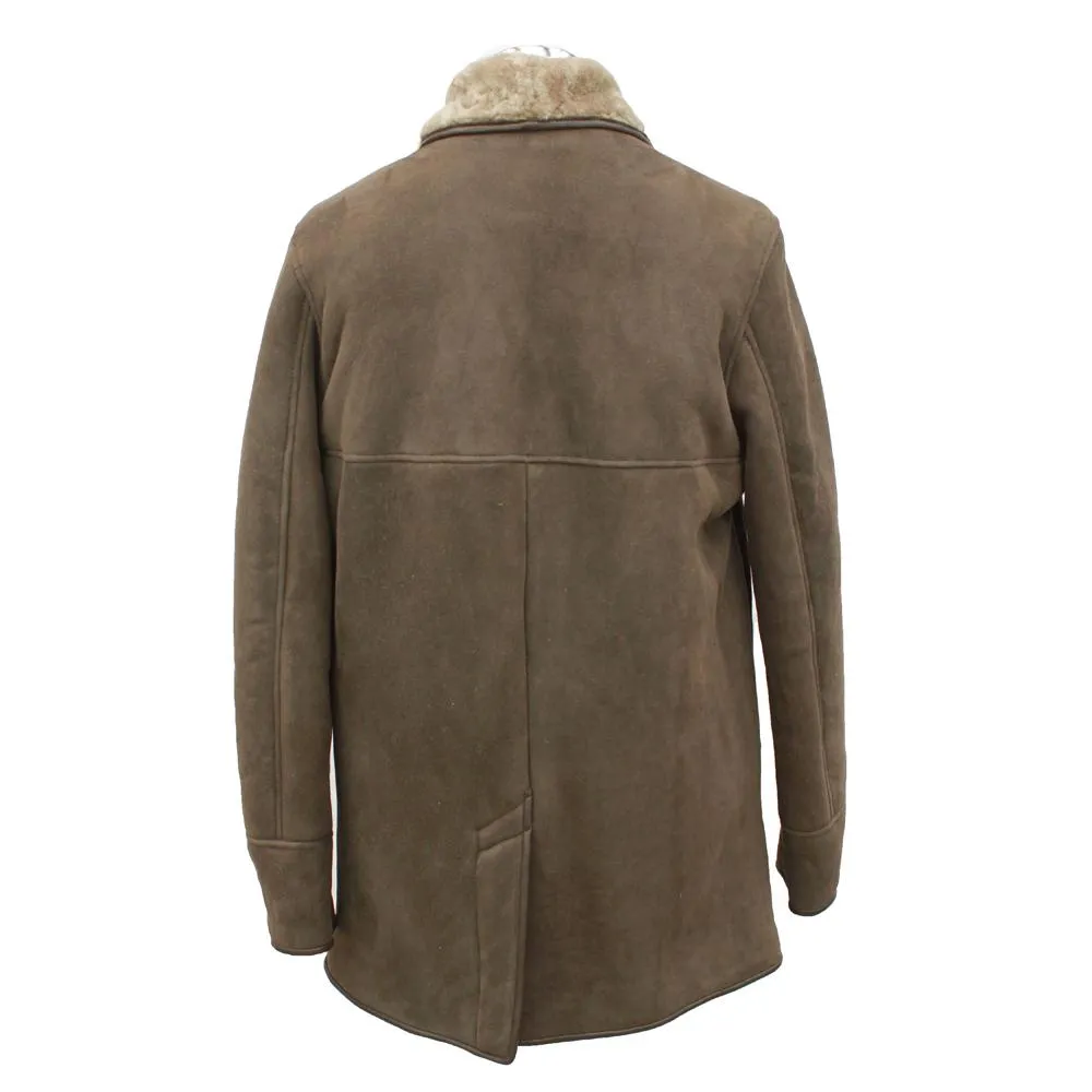 Mens Edward Suede Sheepskin Jacket - Vizon