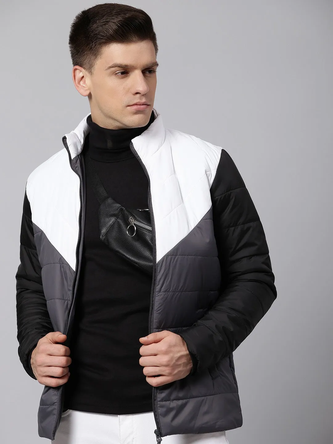 Mens Sleeveless Jacket - Lightweight Casual Winterwear  Black)