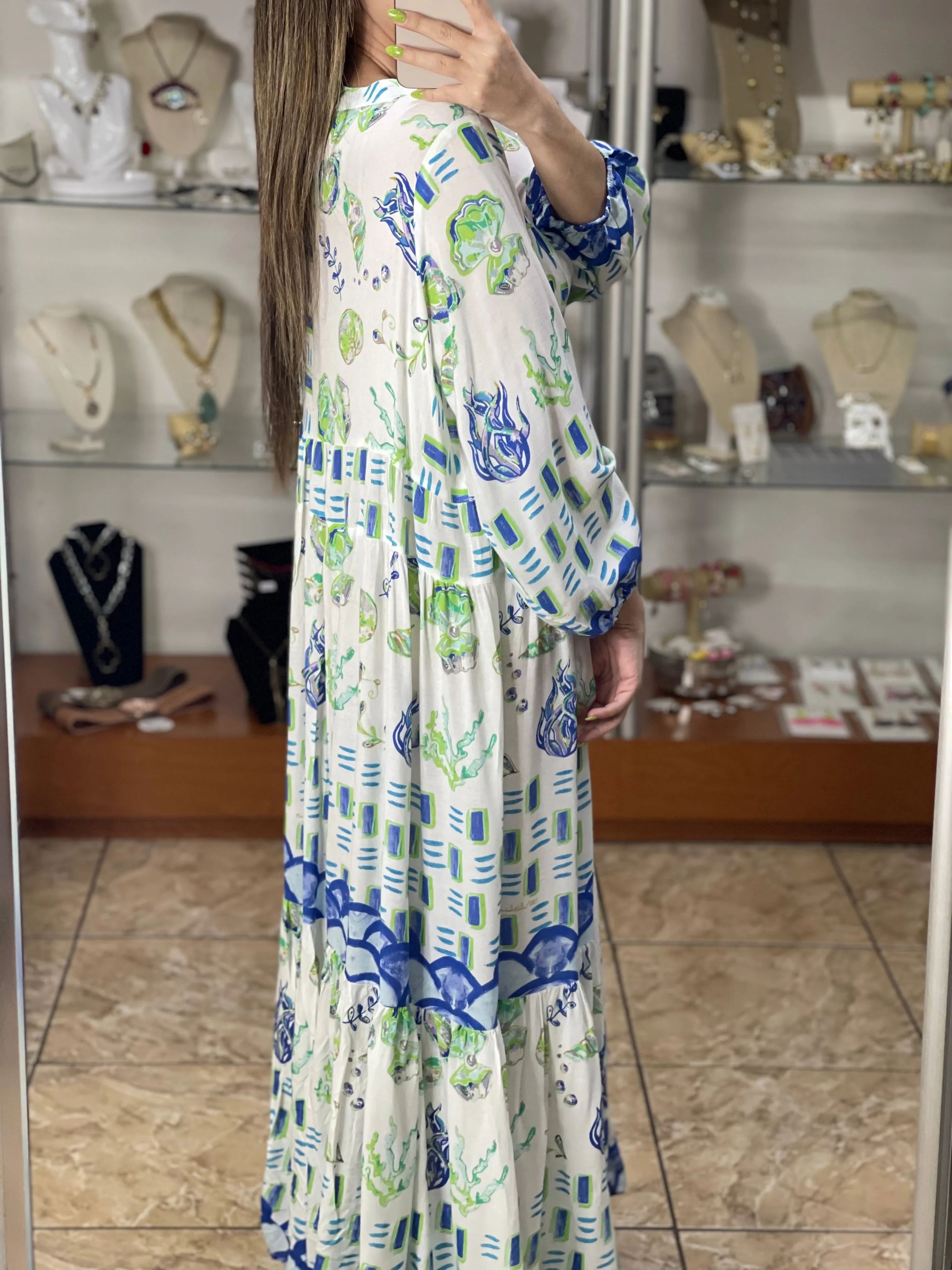 Merla OS Maxi Dress (No beads)