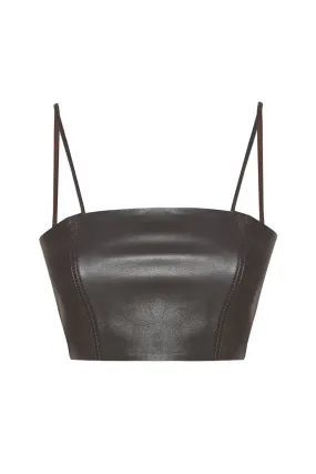 Mila Nappa Leather Bra